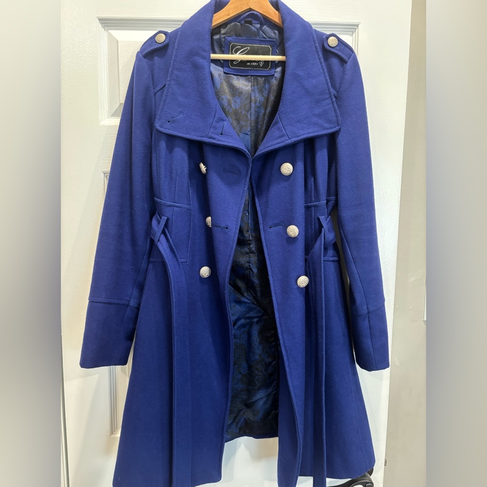 Royal Blue Guess Peacoat